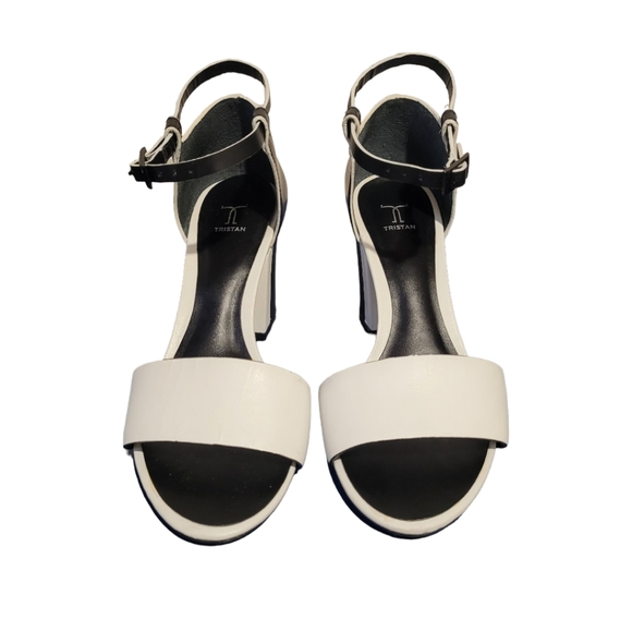 Tristan Black and White High Heels Women's US 8.5 - Picture 2 of 8